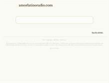 Tablet Screenshot of amorlatinoradio.com